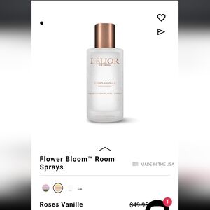 NWT Set Of Two Lèloir De Paris Roses Vanille Room Fragrance